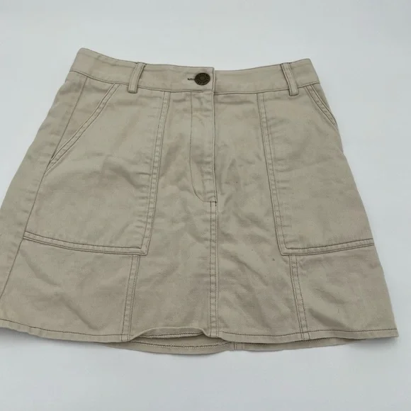 Urban Outfitters BDG Beige Denim Mini Skirt Size S-P - Picture 7 of 8